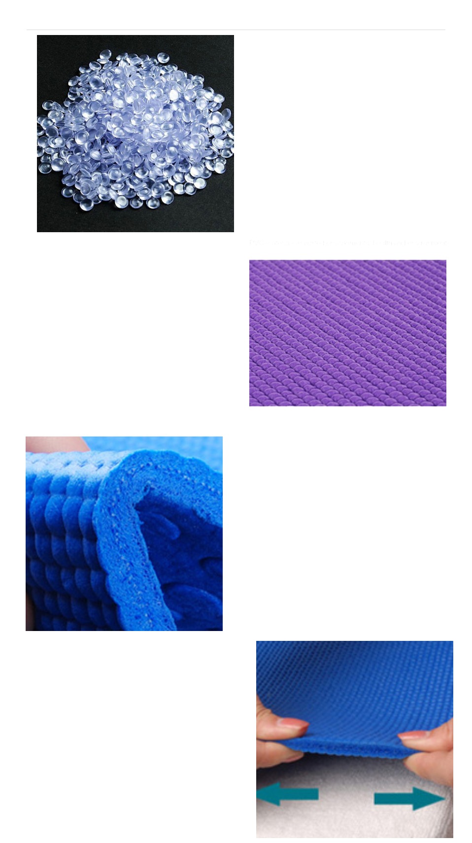 pvc yoga mat material