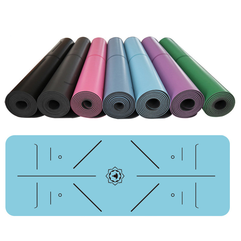 customized pu natural rubber yoga mat